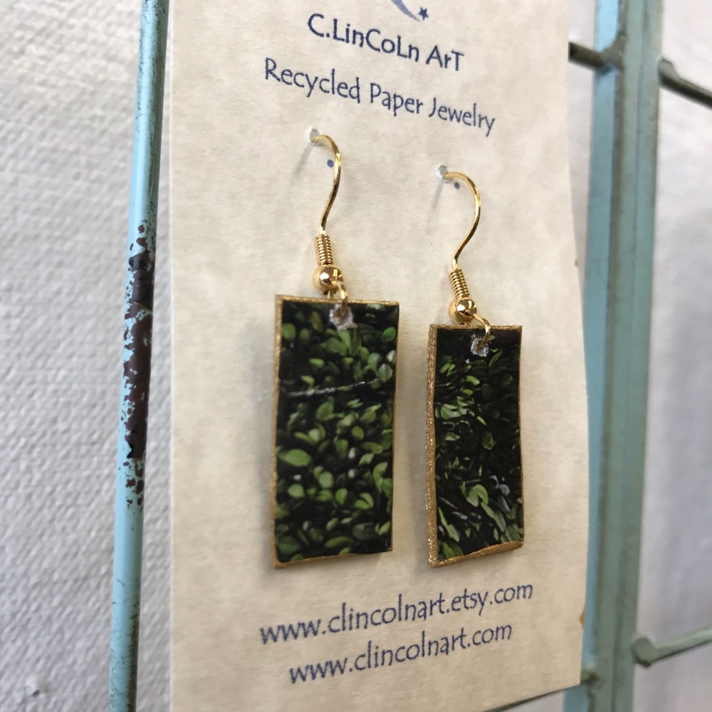 Recycled Paper Earrings ♻️